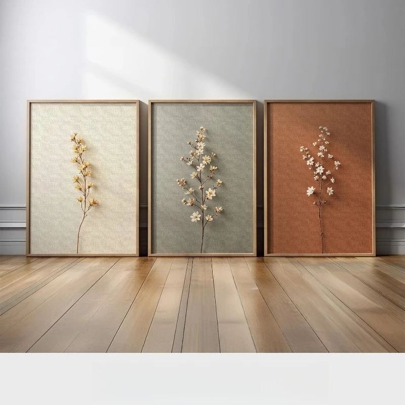 Abstract Canvas Set - ภาพวาดแคนวาสไร้กรอบ 3 ชิ้น หลายขนาด ชุด 3