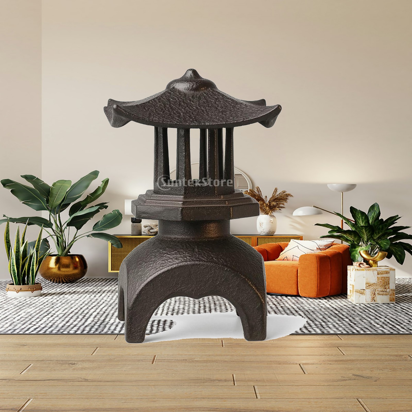Candle Holder Decor - โคมไฟเหล็กหล่อแบบคลาสสิก ที่วางเทียนสไตล์วินเทจ สำหรับมุมอ่านหนังสือ โต๊ะน้ำชา ตกแต่งบ้าน