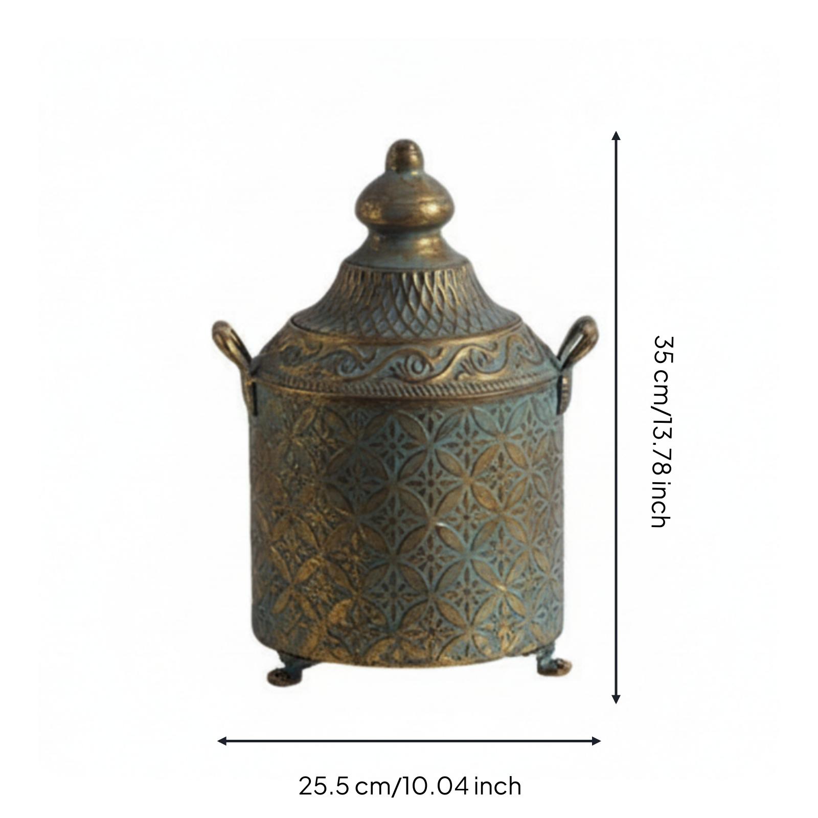 แจกันโลหะตกแต่งผิวพาทิน่า ขนาด - Vase Decor บทวิจารณ์และราคา