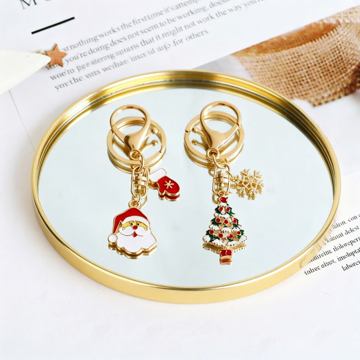 ถาดกระจกทรงกลมสีทอง, ถาดเก็บขอ - Decorative Mirror บทวิจารณ์และราคา