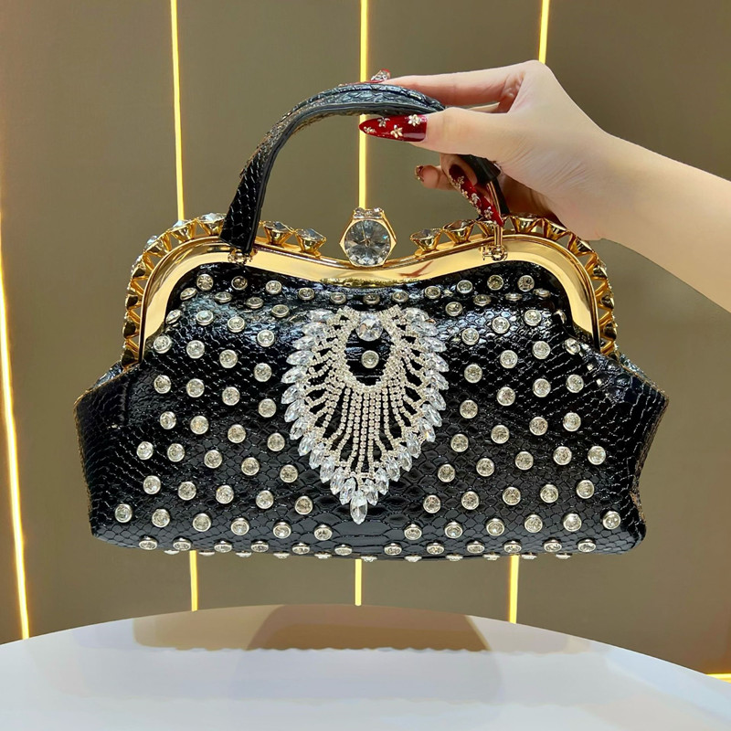 กระเป๋าถือหูหิ้วประดับคริสตัลข - Interior Design High End บทวิจารณ์และราคา