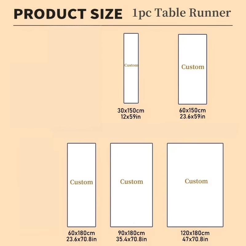 ผ้าปูโต๊ะโพลีเอสเตอร์สั่งทำพิเ - Table Runner บทวิจารณ์และราคา
