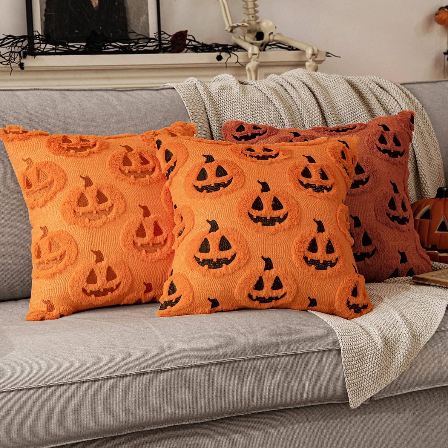 ฤดูใบไม้ร่วงฮาโลวีนปลอกหมอนอิง - Throw Pillow บทวิจารณ์และราคา