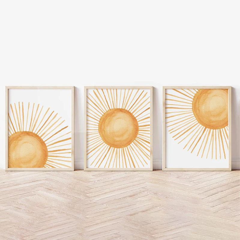 ชุดโปสเตอร์ภาพวาดบนผ้าใบไร้กรอ - Abstract Canvas Set บทวิจารณ์และราคา