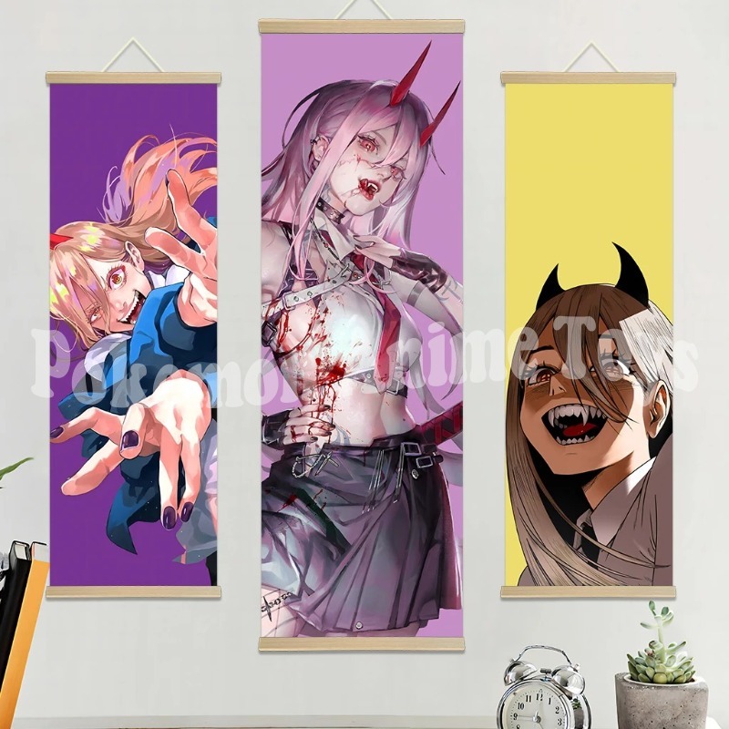 Chainsaw Man Anime Poster Wood - Picture Frame บทวิจารณ์และราคา