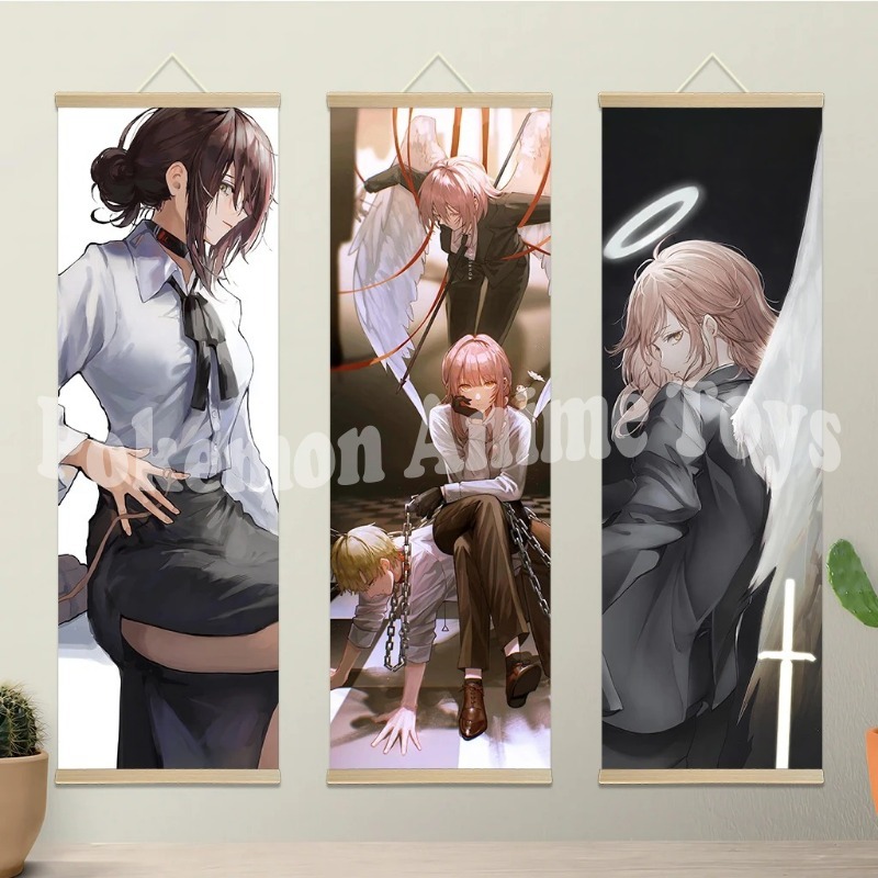 Chainsaw Man Anime Poster Wood - Picture Frame บทวิจารณ์และราคา