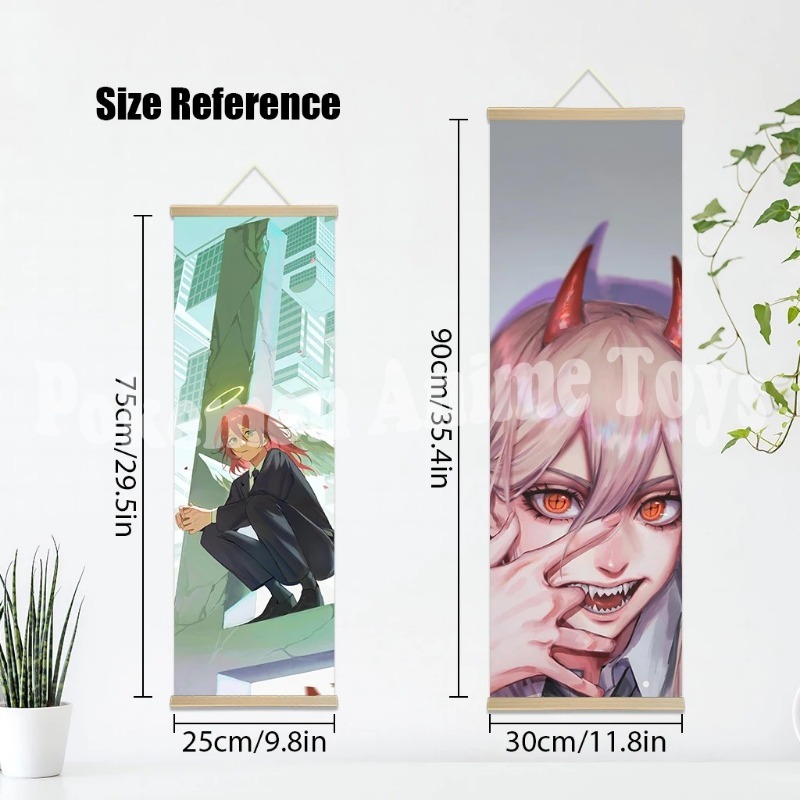 Chainsaw Man Anime Poster Wood - Picture Frame บทวิจารณ์และราคา