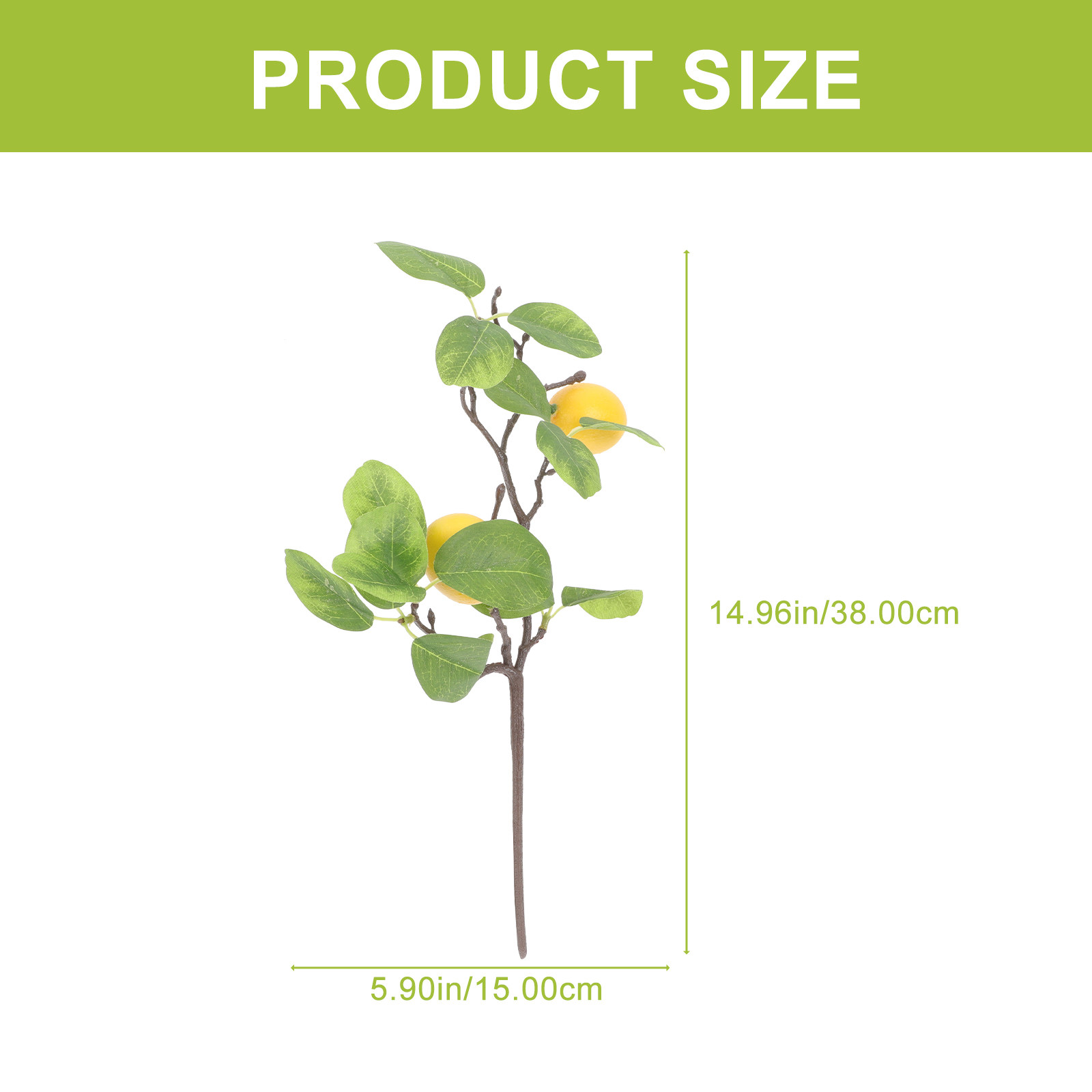 2 ชิ้น กิ่งมะนาวเทียม พลาสติกค - Vase Decor บทวิจารณ์และราคา