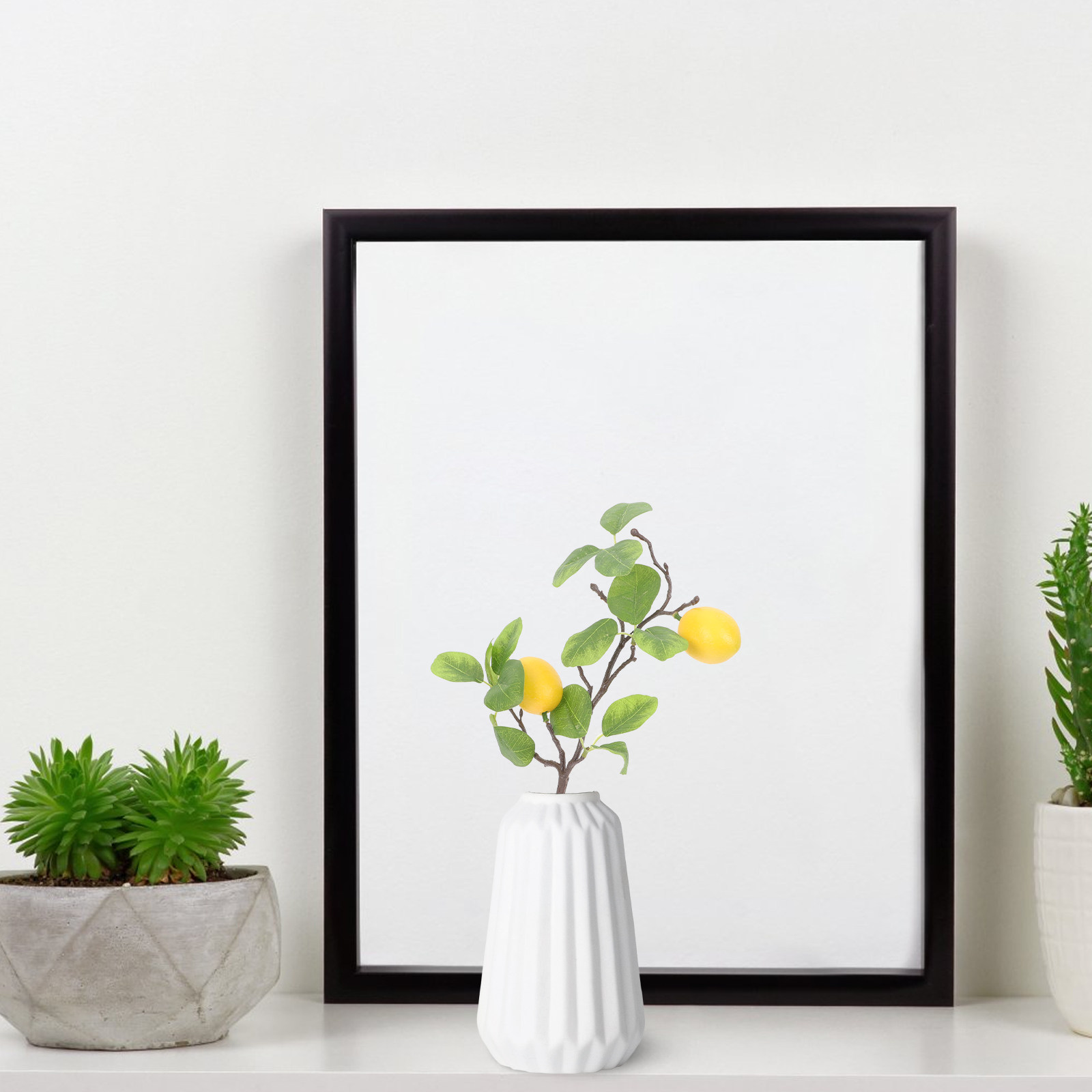 2 ชิ้น กิ่งมะนาวเทียม พลาสติกค - Vase Decor บทวิจารณ์และราคา