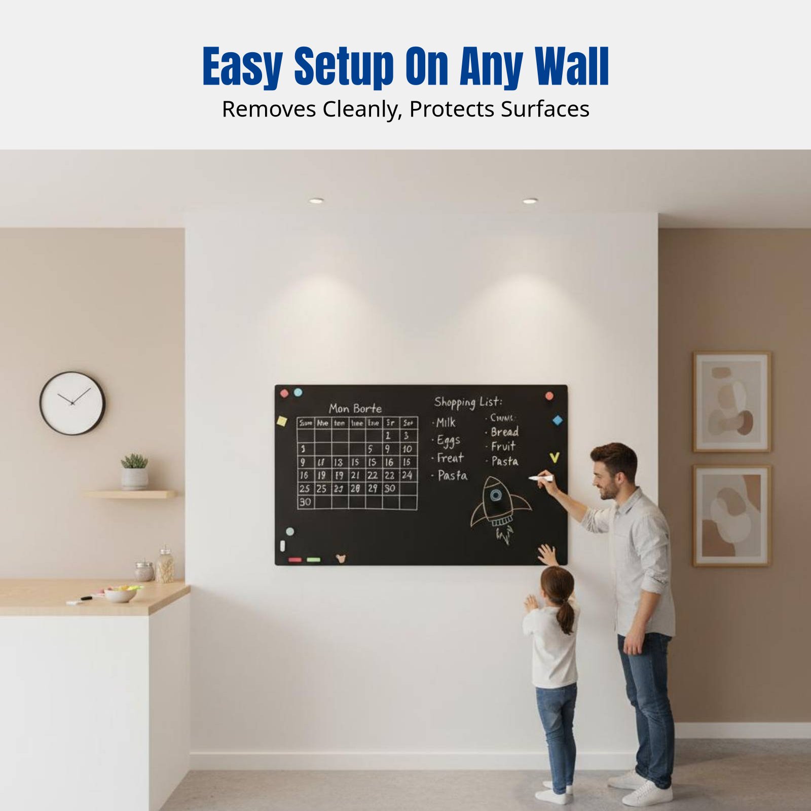 สติกเกอร์ติดผนังไวท์บอร์ดสำหรั - Wall Sticker บทวิจารณ์และราคา