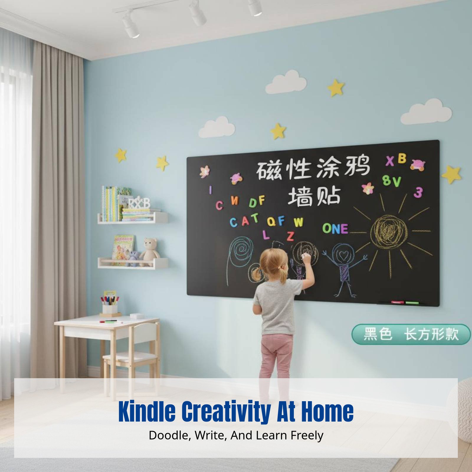 สติกเกอร์ติดผนังไวท์บอร์ดสำหรั - Wall Sticker บทวิจารณ์และราคา
